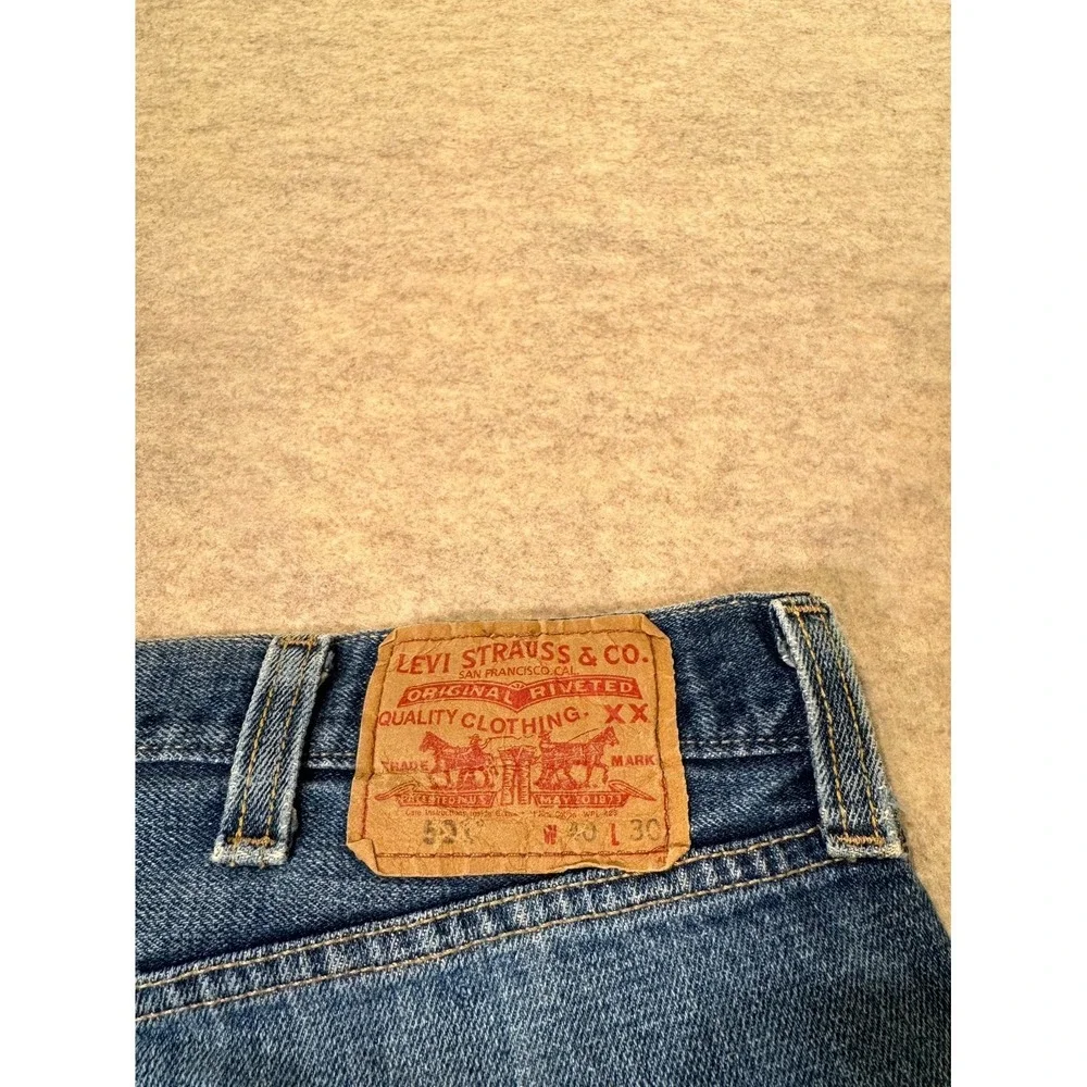 Levis‎ 501 Straight Leg Jeans Mens 40x30 Blue Whiskering Denim Cotton Button Fly